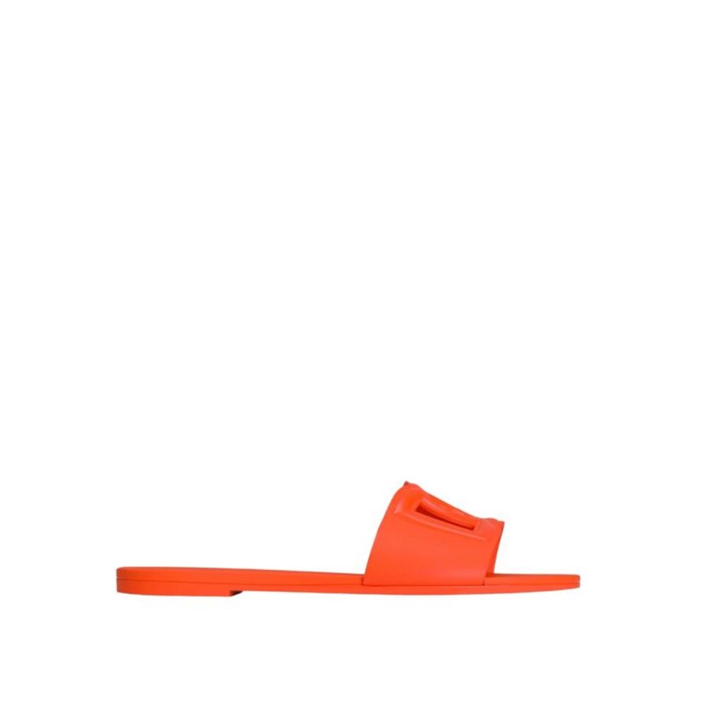 Dolce&Gabbana Women Dg Logo Rubber Beachwear Slide Sandals